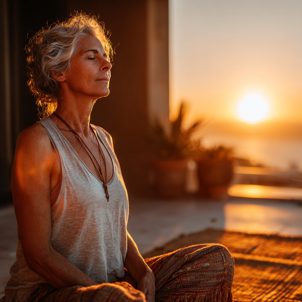 Медитація у спокійному просторі серед природи